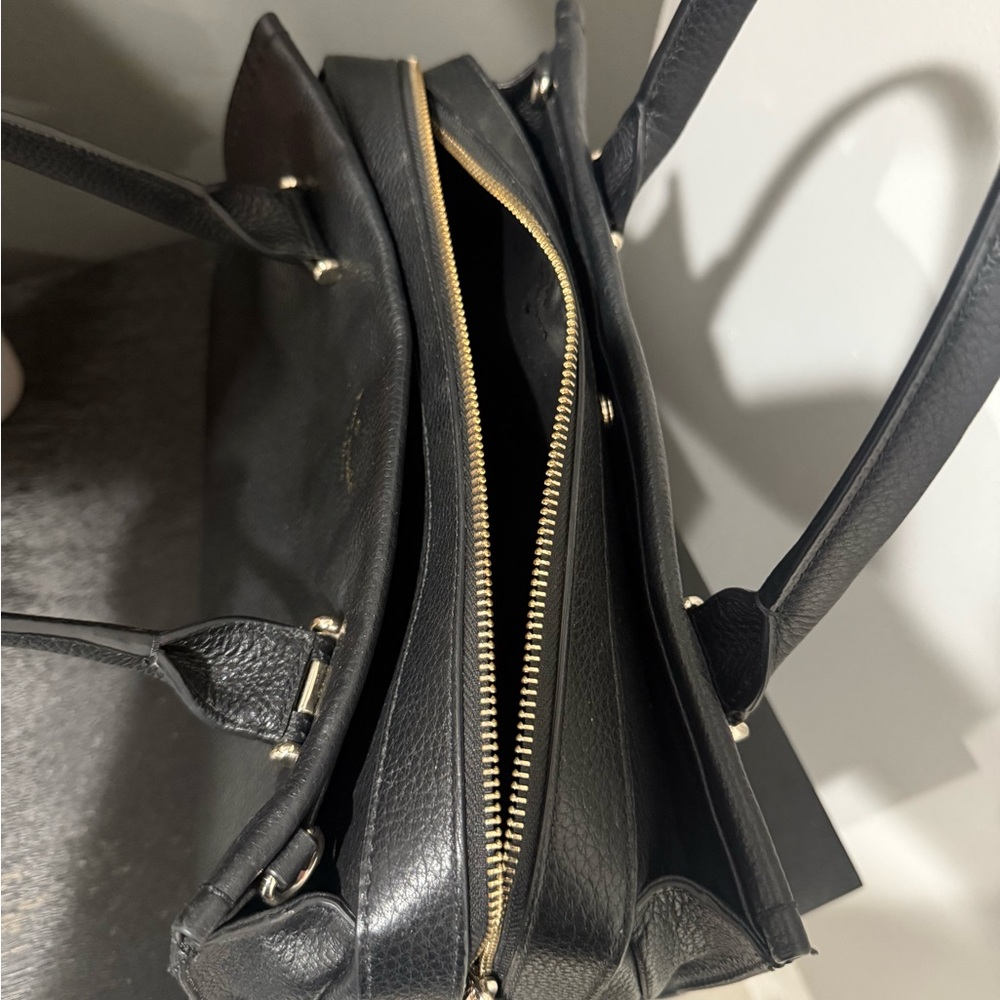 Kate Spade Black Satchel with Silver Hardware - Picture 4 of 11